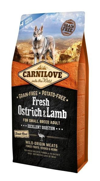 Carnilove Dog Fresh Ostrich & Lamb for small breed 6kg