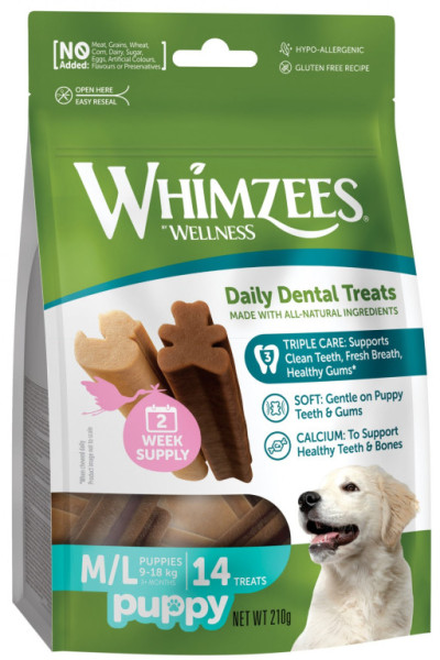 Whimzees Puppy stix M/L 210g