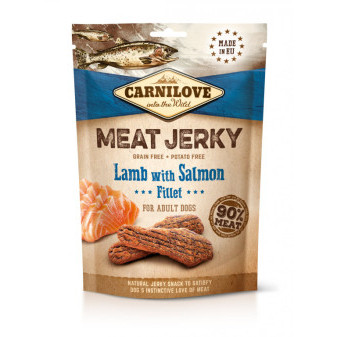 Carnilove Jerky jehněčí filet s lososem 100 g