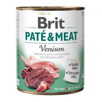 konzerva Brit Pate & Meat Venison 800 g