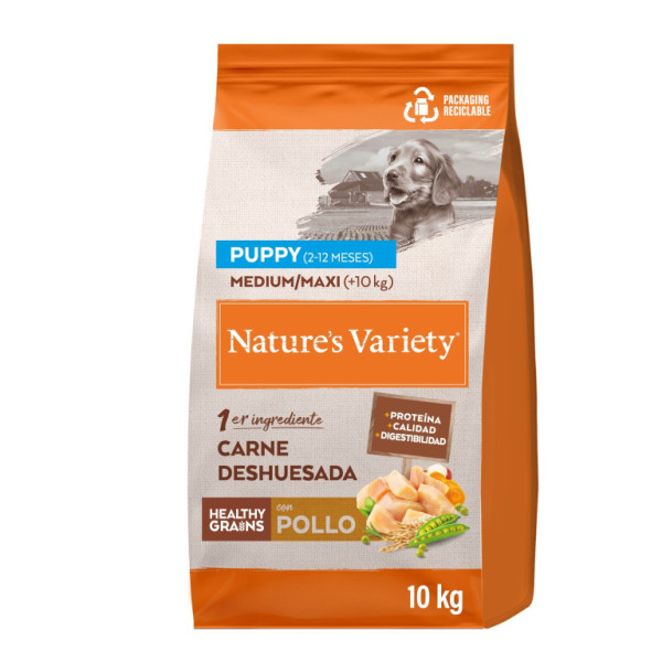 Nature´s variety G med.puppy s kurecim 10kg