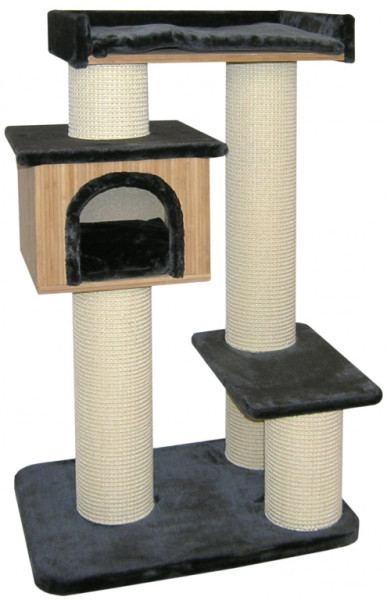 CATGATO skrabadlo Bamboo Residence antracit 126cm