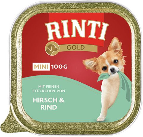 Paštika RINTI GOLD Mini jelen+hovezi 100g