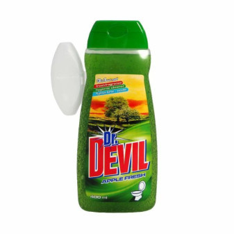 Dr.Devil WC gel s košíčkem 3v1 Apple 400 ml