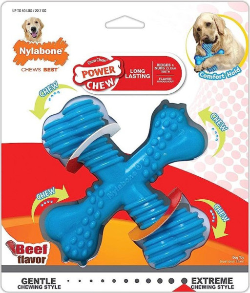 Nylabone hračka Extreme kost X příchuť hovězí L