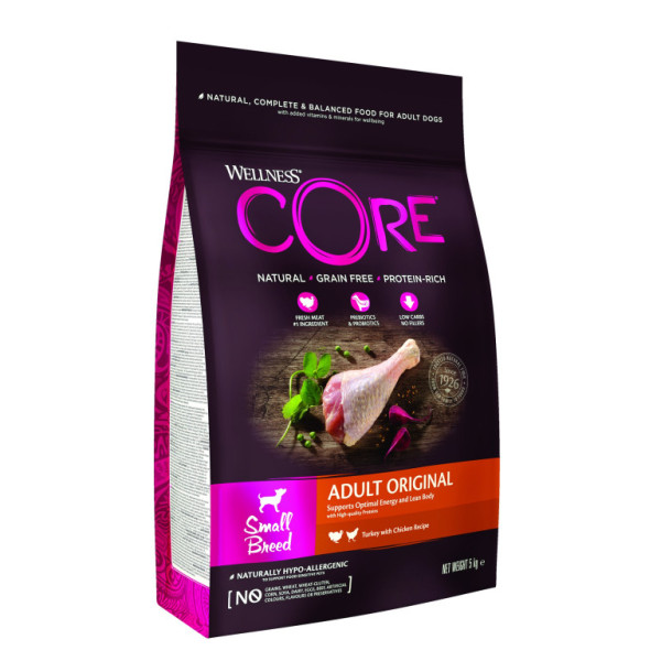 Wellness Core Dog Original Adult Small krůta a kuře 5kg