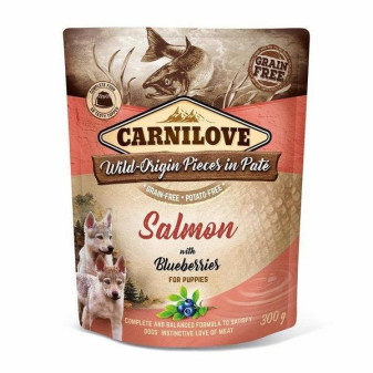 Kapsička Carnilove Dog Paté Salmon with Blueberries for Puppies 300g