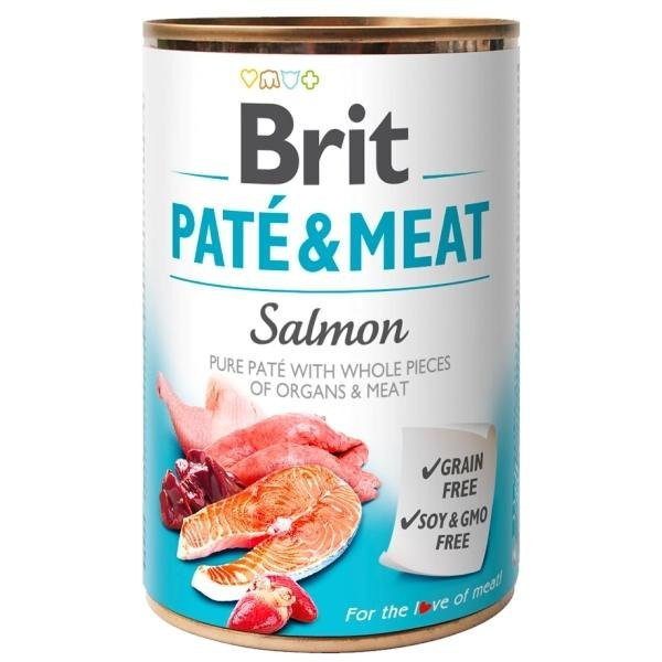 Konzerva Brit Pate & Meat Salmon 400g