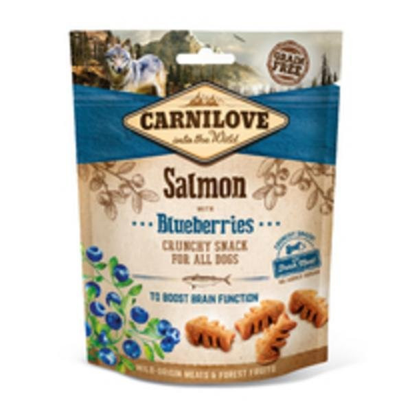 Carnilove Dog Crunchy Snack Salmon,Blueberries,meat 200g