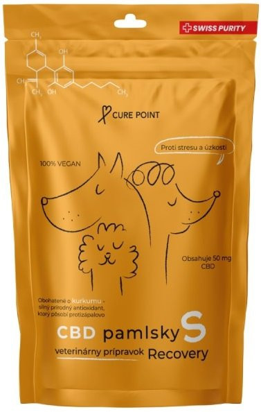 Curepoint CBD pamlsek Recovery S 100g