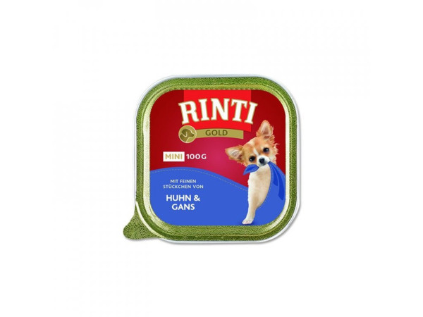 Paštika RINTI GOLD Mini kachna+kuře 100g