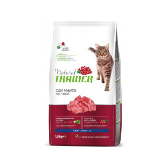 Trainer Natural Cat Adult hovězí 1,5kg