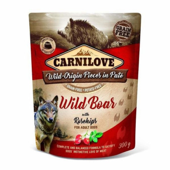 Kapsička Carnilove Dog Paté Wild Boar with Rosehips 300g