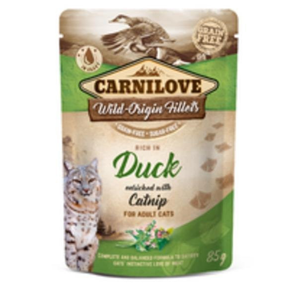 Kapsička Carnilove Cat Pouch Duck with Catnip 85g