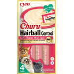 Churu Cat Hairball masové pyré - kuře 4x14g