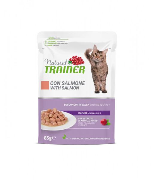 Kapsička Trainer Natural CAT MATURE losos  85g