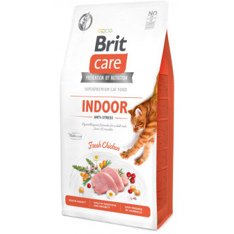 Brit Care Cat Grain-Free Indoor Anti-stress 7kg EXP 06/25