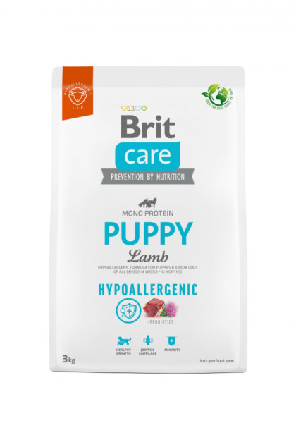 Brit Care Dog Hypoallergenic Puppy - lamb and rice, 3kg