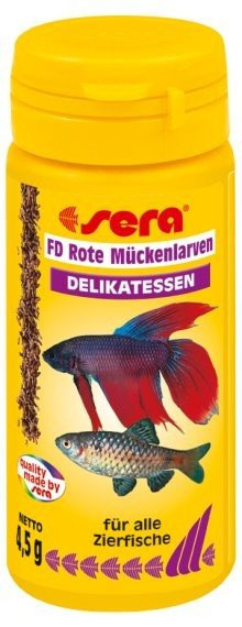 Sera červené komáří larvy FD Rote Mückenlarven (Red Bloodworms) 50ml Nature