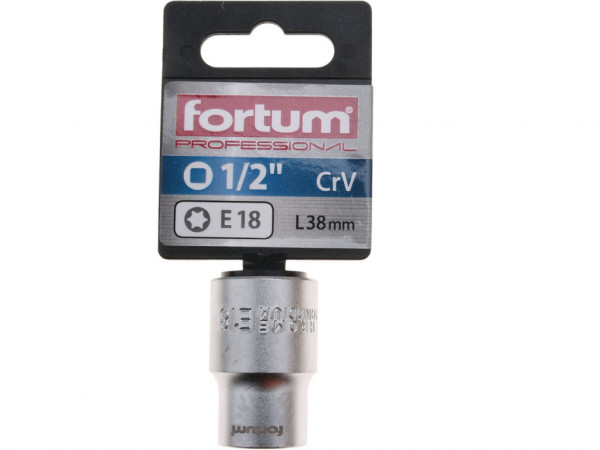 hlavice nástrčná vnitřní TORX 1/2', E 18, L 38mm