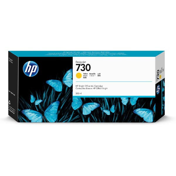 HP originální ink P2V70A, HP 730, yellow, 300ml, HP HP DesignJet T1700 44 printer series, T1700d