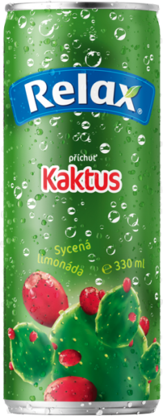 Relax limonáda plech kaktus 330ml