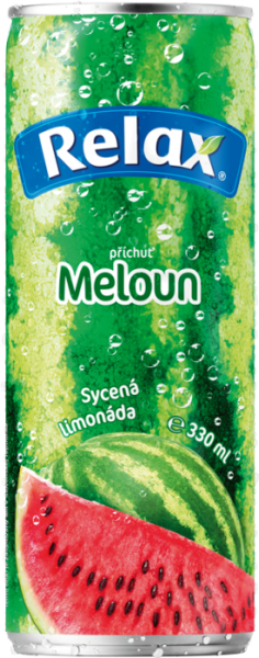 Relax limonada Meloun plech 330 ml