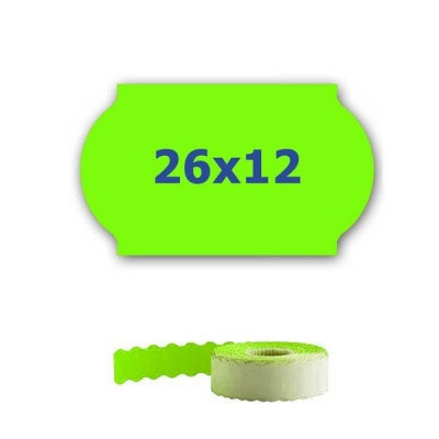 ETRL-26x12-green Cenové etikety do kleští, 26mmx12mm, 900 ks, signální zelené