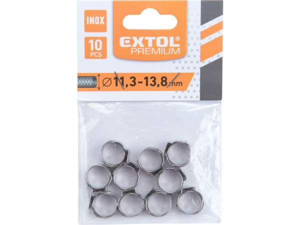 spona na hadici, 10ks, ?13,8mm, INOX