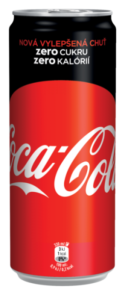 Coca cola zero 330 ml plech